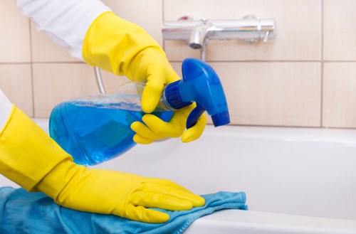 Hot water extraction equipment used for carpet cleaning